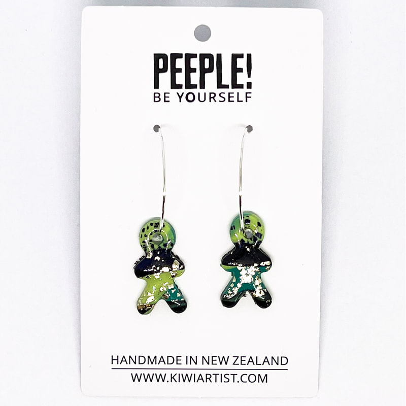 PEEPLE Green Jungle earrings